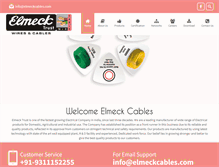 Tablet Screenshot of elmeckcables.com
